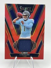 2025 Panini Select Cam Ward RC Titans Rookie Swatches Prizm #RSW-CWD 
