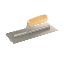 11 In. X 4-1/2 In. U-Notched Trowel with Notch Size 1/8 In. X 3/16 In. X 1/2 In.