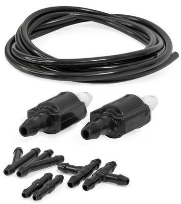 #ad Universal Windshield washer Check Valves Extended repair kit 6.5 feet Hose ... $17.70