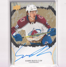 2021-22 Exquisite Collection Rookies AUTO Sampo Ranta /25 Colorado Avalanche