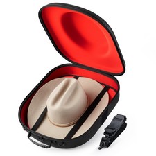 Cowboy Hat Travel Case   Crushproof Carrier for Cowboy, Panama  Tweed Hat