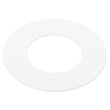 Light Trim Ring White Goof Matte Circular Cover Lighting Fixture 1.4" ID 2.6" OD