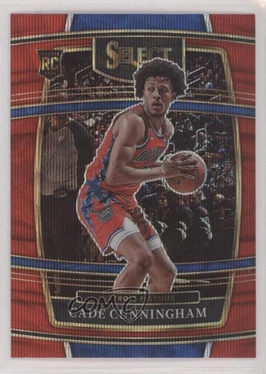 2021-22 Panini Select Concourse Red Wave Prizm Cade Cunningham #11 1a6q