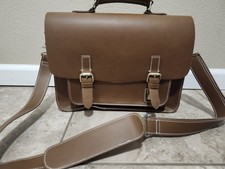 Leather-look Top Load Laptop Carry Case With Shoulder Strap