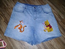 Vintage Disney Denim Shorts Winnie the Pooh Sz 13