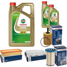 BOSCH Inspektionspaket 7 L Castrol EDGE FST 5W-30 LL für VW Tiguan