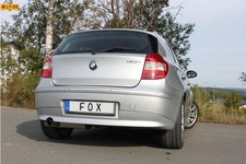 FOX Komplett Sportauspuffanlage ab Kat 1x80mm scharf schräg für BMW 1er E87 120i