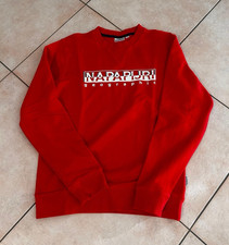 Napapijri Herren Pullover Rot Rundhals Langar...