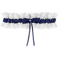 Elegant Lace Wedding Garter Belt with Bow for Bride Bridal Shower Party