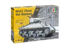 M4A3 76mm WET SHERMAN (6 Décos Dont 2 France Libre)  ITALERI 1/35 Plastic Kit