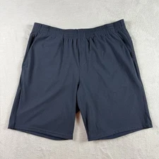 Algo Shorts Mens XL Performance Navy Blue Stretch Golf 9” Inseam  Active 35x9