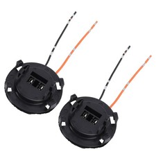 2pcs H7 Bulb Socket Retainer Adapter DC12-24V Headlight Bulb Socket Holder