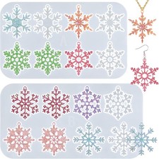 Actvty Snowflake Resin Molds, Silicone Molds for