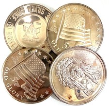 5 oz .999 Fine Silver Round (Varied Condition, Random Mint, Secondary Market)