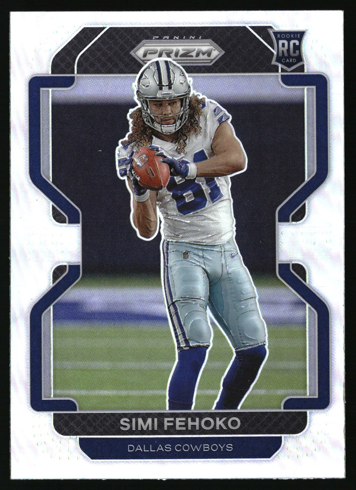 2021 Panini Prizm NFL Football #371 Simi Fehoko Silver Rookie