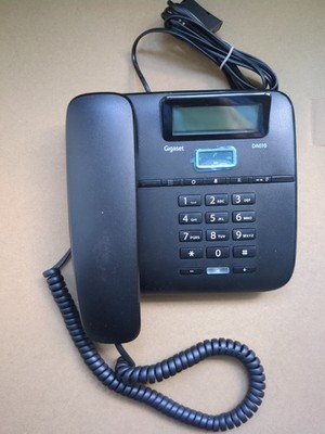 Gigaset DA610 schwarz Tischtelefon analog, Betrieb ohne Netzteil