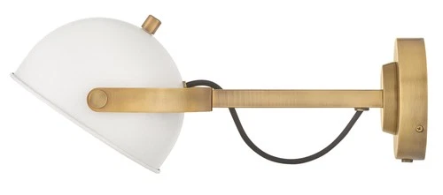 Hinkley Lighting 46470 Spence 7" Tall Wall Sconce - Black / Heritage Brass - Picture 5 of 12