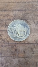Vintage US Buffalo Nickel Coin Pewter Belt Buckle by Great American Buckle 1979