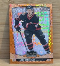 JAKE SANDERSON 2024-25 O-PEE-CHEE HOCKEY ORANGE CHECKERS SENATORS /25