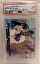 1998 FLAIR SHOWCASE Legacy ROW 0 #85 PEDRO MARTINEZ /100 PSA 9