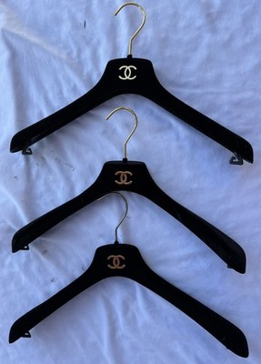 Lot of 3 Authentic Chanel hangers For Suits Vests | eBay