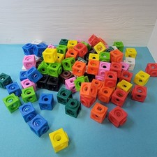 Numberblock Hand2mind Math Link Replacement Cubes 100 Count 10 Per Color