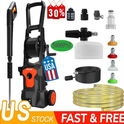 #ad #ad Electric Pressure Washer 5000PSI Max 3.6 GPM Power Washer Cleaning Machine New $90.99