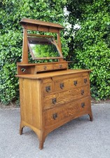 LIBERTY STYLE ARTS & CRAFTS SOLID OAK DRESSING TABLE