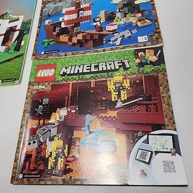 Minecraft  21134, 21152,21116, 21154 LEGO Instructional Manuals Only