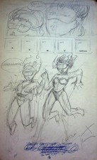 Kendra Legacy of the Blood  1987 Hand-Drawn Lea Hernandez Early Rough Comic Page