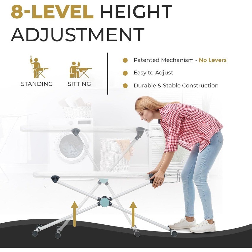 Dazzl 360° Dual-Sided Iron Board-Torso-Shaped Ironing Board Full