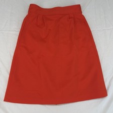 Vintage 70 s Red Wrap Skirt Small - with pockets - Midi, A-line
