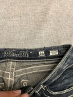 Miss Me Skinny Jeans Womens 26 Dark Wash Thick Stitch Embroidered Logo Y2K — photo 6