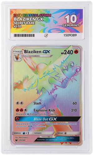 ACE 10 Blaziken Gx 170/168 Celestial Storm Gem Mint Pokemon