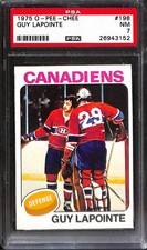 1975 O-Pee-Chee #198 Guy Lapointe PSA 7 NM 26943152 
