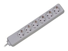 Bachmann Surge protector 3m 6 socket s AC 250V 3600W White 3m 520 381.248K