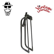 VINTAGE LOWRIDER 26" Bent Leg Steel Classic Springer Black Fork 1" Threaded.