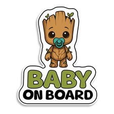 Superhero Baby on Board Sign Waterproof Suction Cup Car Decal Decor