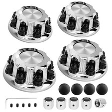 8 Lugs Wheel Center Caps Hub Caps Compatible with Chevy Silverado 2500 3500