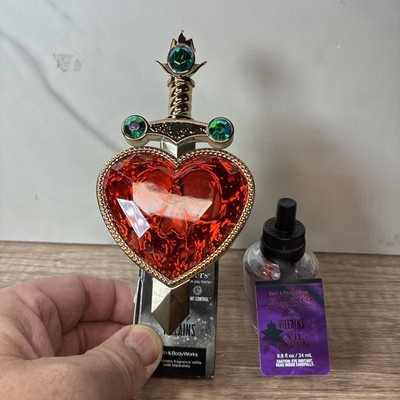 Disney B&BW Evil Queen Pierced Heart Wallflowers Fragrance Plug & Refill NWT