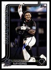 2025 Topps Baseball Dane Myers Miami Marlins #US228 Signed