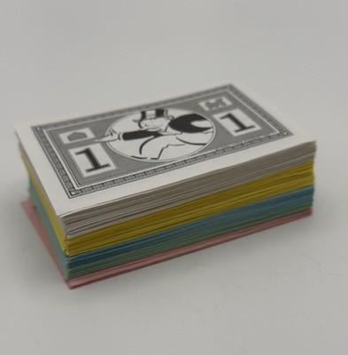 Monopoly Junior Money Pack 1990 Replacement Pieces