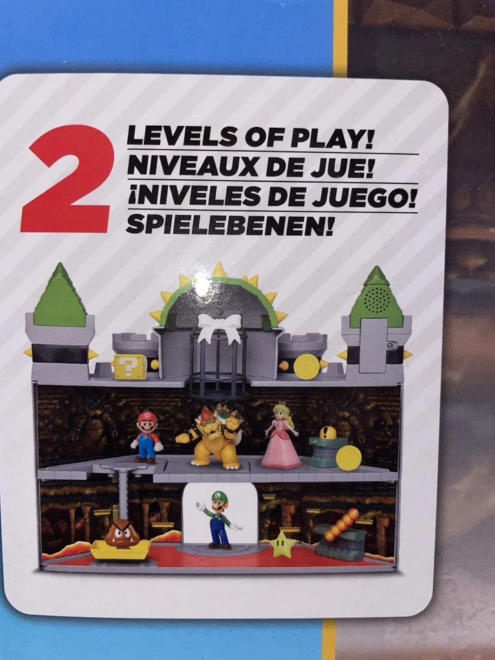 超级马里奥兄弟豪华鲍瑟城堡玩具套装。 5 件套全新。 — 第 2/4 张图片