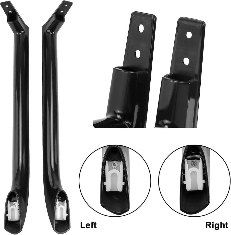 Juego de manijas de puerta negras ERP 5304506471 para refrigerador congelador Frigidaire Foto 4 de 4