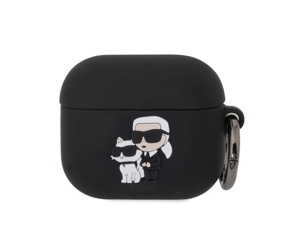 Karl Lagerfeld Coque AirPods 3 Silicone Cadeau Tendance avec Anneau