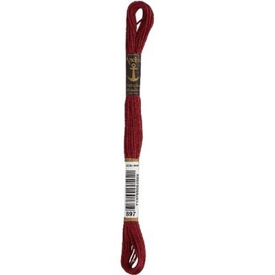 Anchor Embroidery thread Mouline Color 897, 6 stranded, 8m