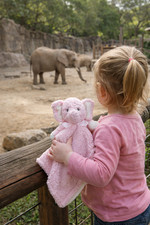 Girls Pink Elephant Blankets and Beyond Security Blanket Lovey Comfort Snuggle