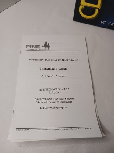Pine PT-CD56-5401W 52x Internal CD Rom Drive 2000 Vintage NOS Open Box 5.25" IDE - Afbeelding 7 van 7