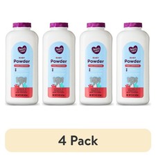 Pure Cornstarch Baby Powder with Aloe Vera and Vitamin E - 4 Pack 15 oz each