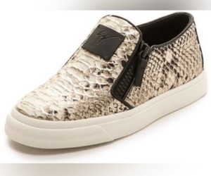 Giuseppe Zanotti Python Embossed Leather Devon Sneakers Size 37.5. 7.5 $625
